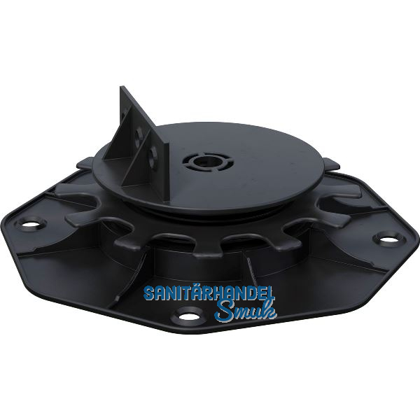 K&R Terrassenlager Kunststoff mit beweglichem Kopf - H�henverstellung 25-40mm