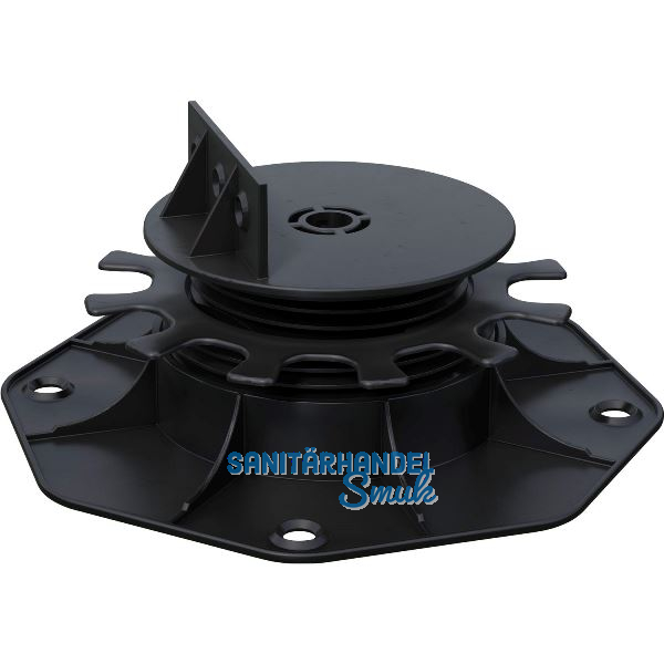 K&R Terrassenlager Kunststoff mit beweglichem Kopf - H�henverstellung 35- 70mm