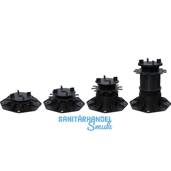 K&R Terrassenlager Kunststoff mit Fugenkreuz - H�henverstellung 65- 155mm