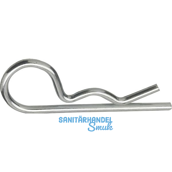 Federstecker einfach 4x 60 Federstahl verzinkt ~DIN11024