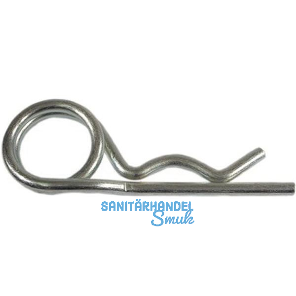 Federstecker doppelt 2x 50 Federstahl verzinkt