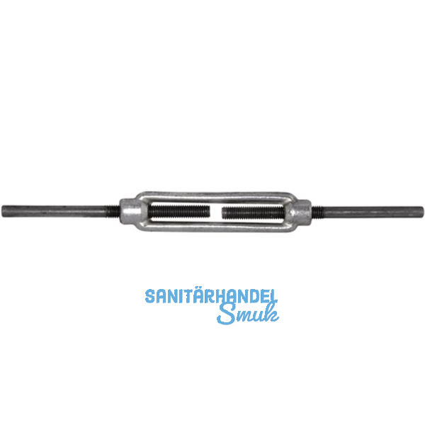 DIN1480 M24 Spannschloss mit 2 Anschwei�enden, K�rper verzinkt