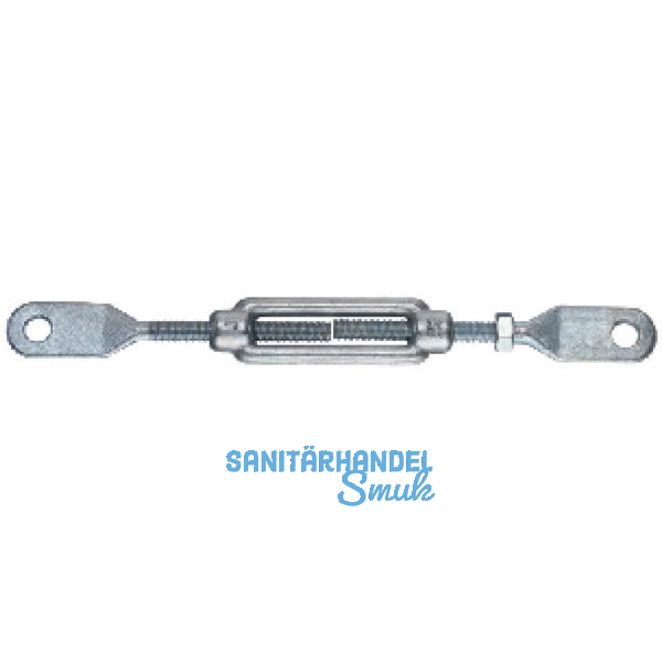 DIN1480 M12 verzinkt Spannschloss mit Blattschrauben