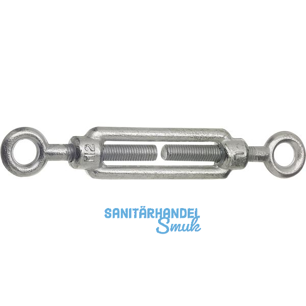 DIN1480 M20 verzinkt Spannschloss mit �sen