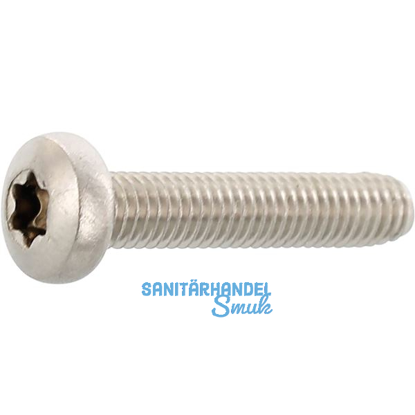 DIN7500PE (CT) Torx 10 M 3x 8 Edelstahl A2 gewindefurchende Linsenschraube