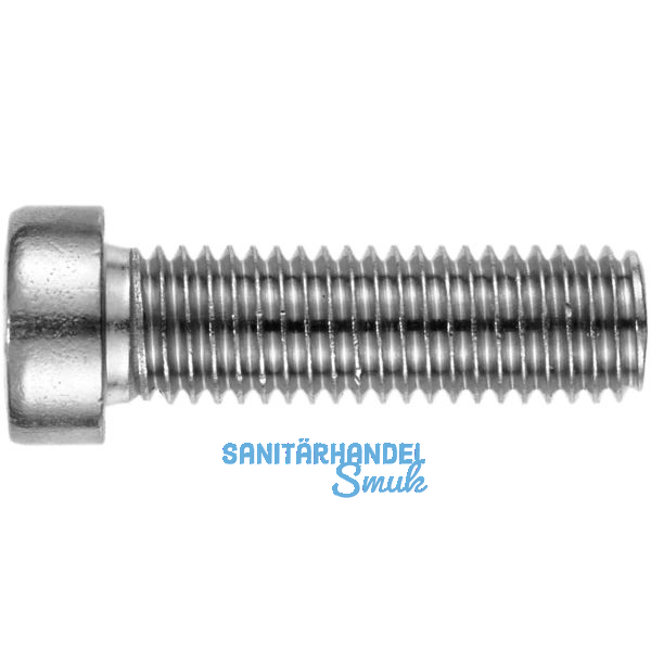 DIN6912 M 6x 20 Edelstahl A4-070 Zylinderschraube mit niedrigem Kopf, ISK
