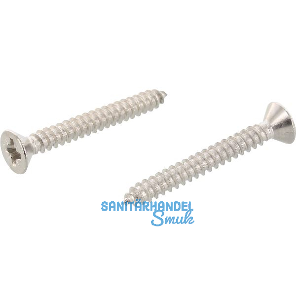 DIN7982C 2.2x 19 Pozi Senkkopf-Blechschraube ~ISO 7050 - Edelstahl A2