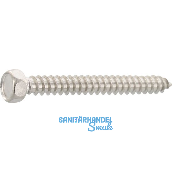 DIN7976C 5.5x 25 Edelstahl A2 Sechskantkopf-Blechschraube ~ISO1479