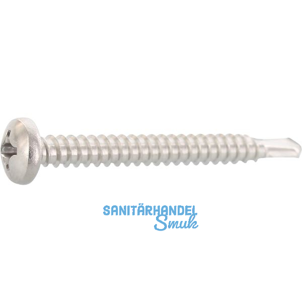 DIN7504N 3.5x 16 Phillips-KS Edelstahl A2 Linsen-Bohrschraube ~ISO15481