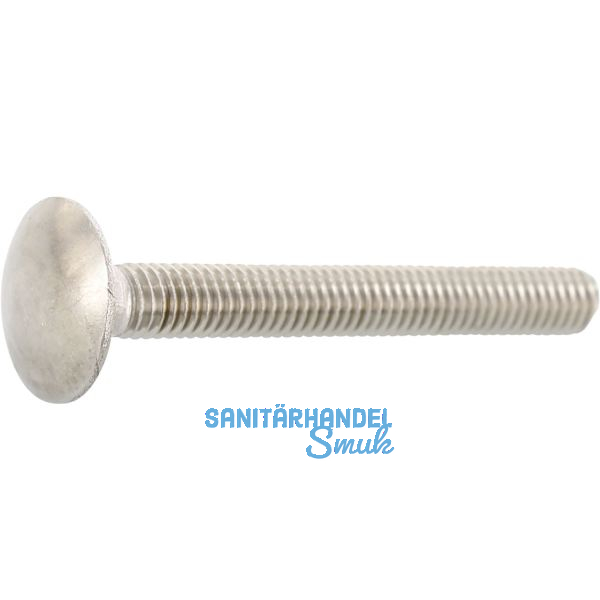 DIN603 M 8x100 Edelstahl A2 Torbandschraube ohne Mutter