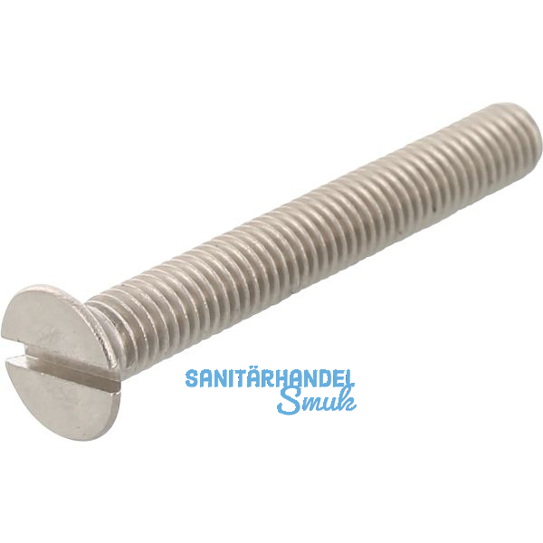 ~ISO2009 M 2.5x25 Edelstahl A2 Senkschraube mit Schlitz (DIN963A)