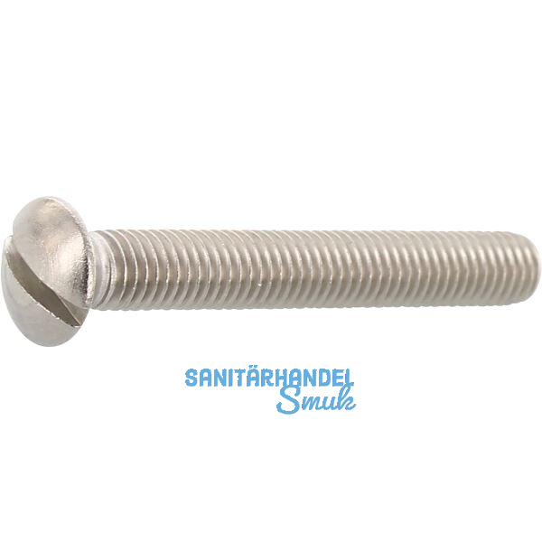 DIN964A M10x 45 Edelstahl A2 Linsenschraube mit Schlitz