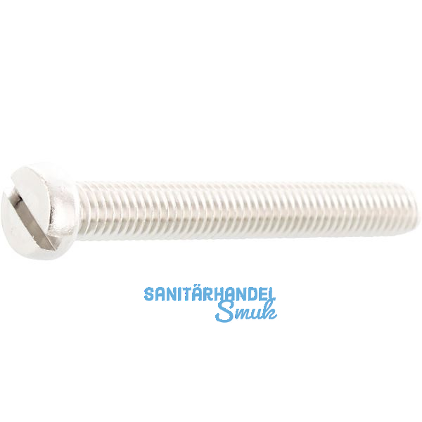 ~ISO1207 M 3x 30 Edelstahl A2 Zylinderschraube mit Schlitz (DIN84A)