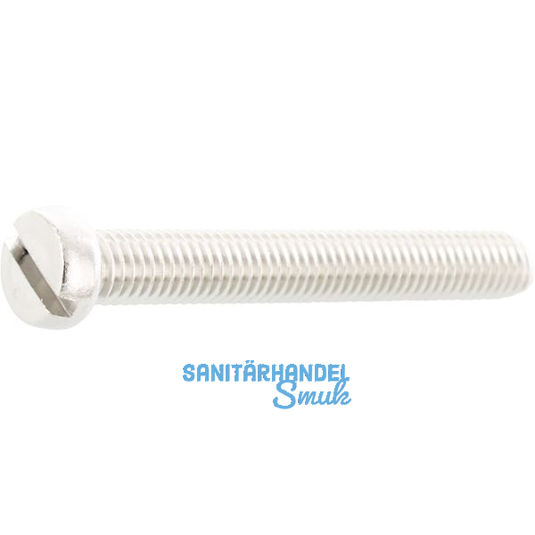 ~ISO1207 M 5x 60 Edelstahl A2 Zylinderschraube mit Schlitz (DIN84A)