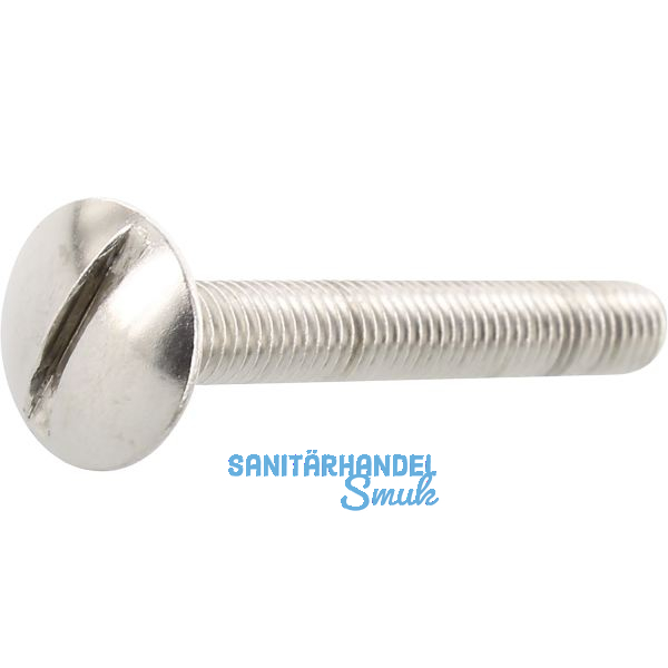 Becherschrauben M 4x 10 Edelstahl A2 mit Schlitz