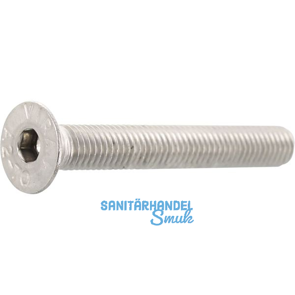 ISO10642 M 6x 10 Edelstahl A2 Senkschraube mit Innensechskant (~DIN7991)