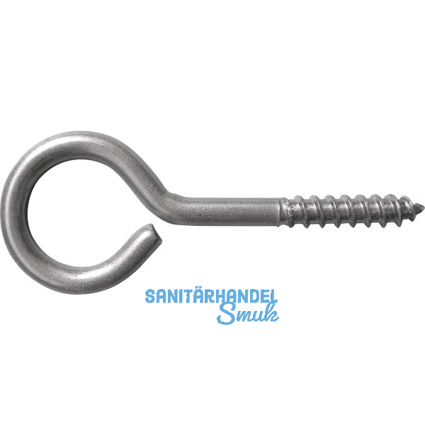 Ringschraube mit Holzgewinde 4.4x40 Edelstahl A2