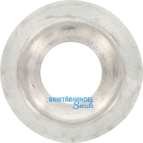 Rosette gestanzt M 4 Edelstahl A2