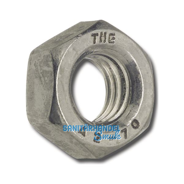 DIN934 M12 Edelstahl A2 Linksgewinde-Sechskantmutter