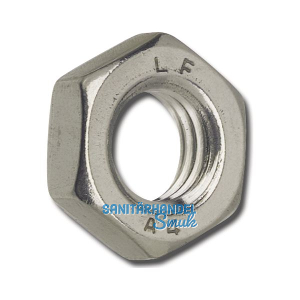 DIN936 M12 Edelstahl A2 flache Sechskantmutter