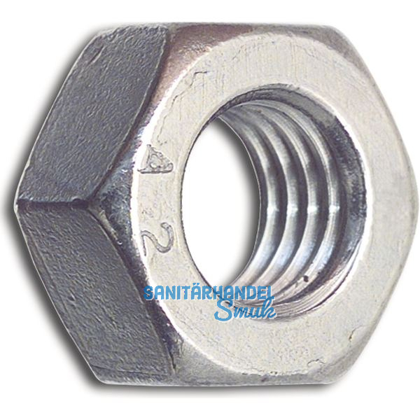 DIN934 M30 Edelstahl A2-70 Sechskantmutter, gleitmobeschichtet transparent