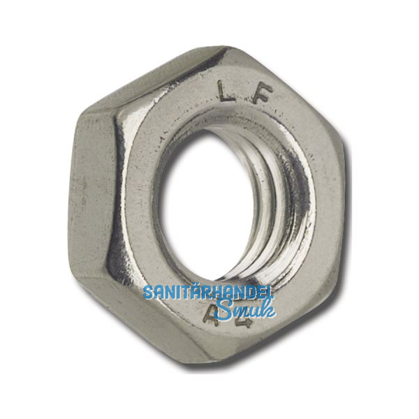 ISO4035 M 8 Edelstahl A2 flache Sechskantmutter (DIN439-2)
