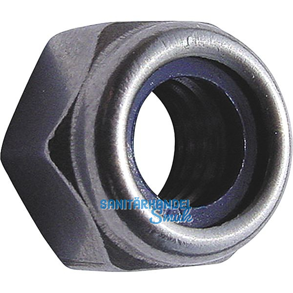 DIN982 M 6 Edelstahl A4 Sicherungsmutter hohe Form mit Polyamideinlage