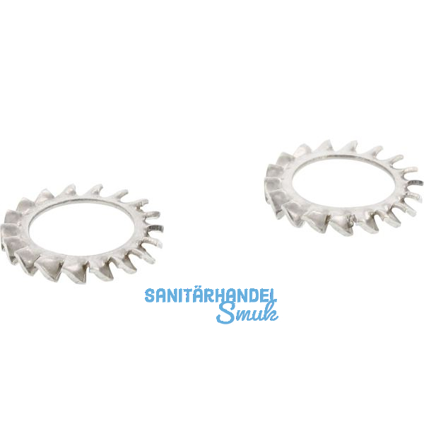 DIN6798A M 4 Edelstahl A2 F�cherscheibe aussengezahnt