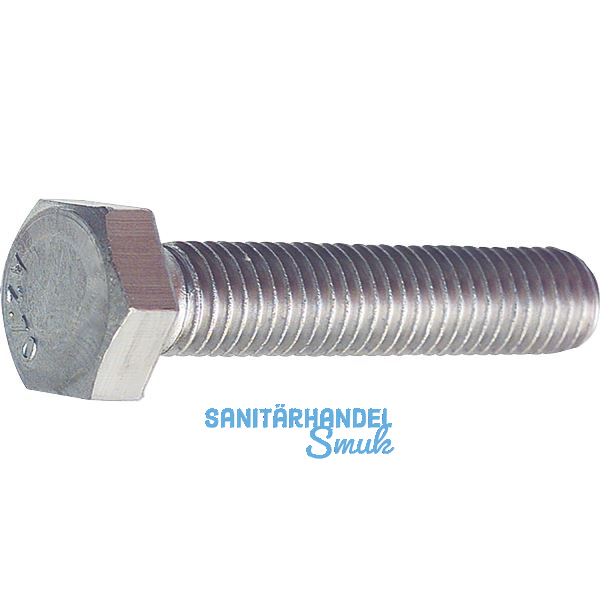 DIN933 M 8x 30 Edelstahl A4-80 Sechskantschraube ohne Schaft