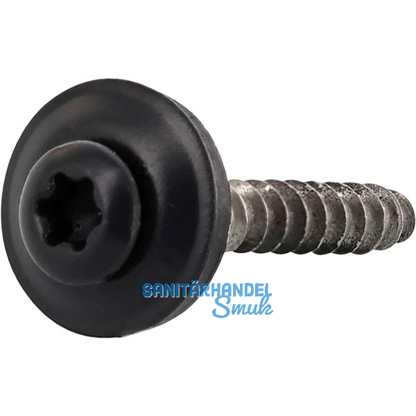 Spenglerschraube 4.5x 25 TX20 Edelstahl A2 Kopf beschichtet RAL7037 staubgrau