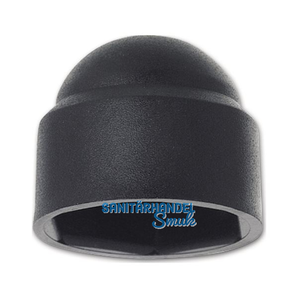 ~DIN1587 Kunststoffabdeckkappe Sechskant M10 / SW17 Polyethylen schwarz