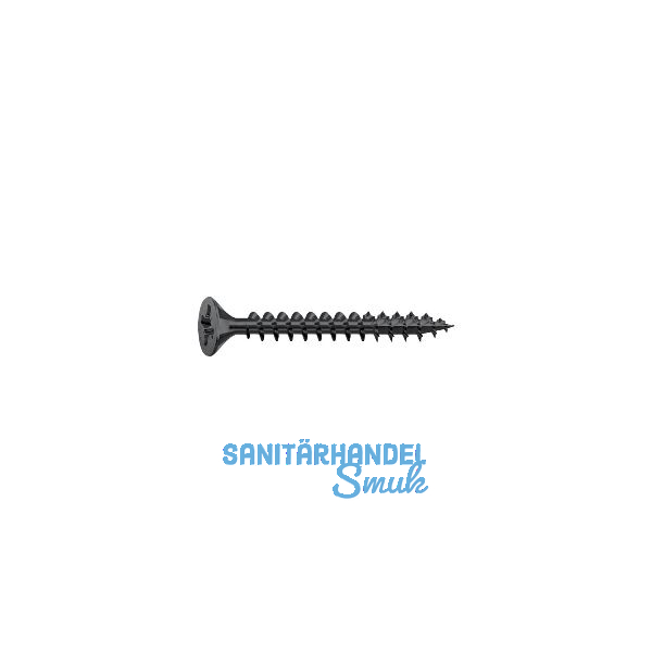 SPAX Spanplattenschraube Senkkopf 4.5x 50 VG Pozidriv 2 verzinkt schwarz