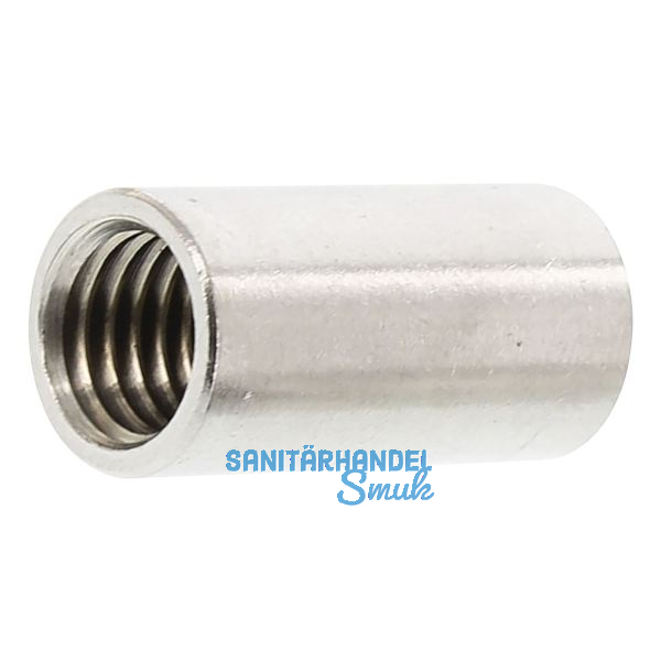 Distanzbuchsen rund M10x 20 Edelstahl A4 (Langmutter)