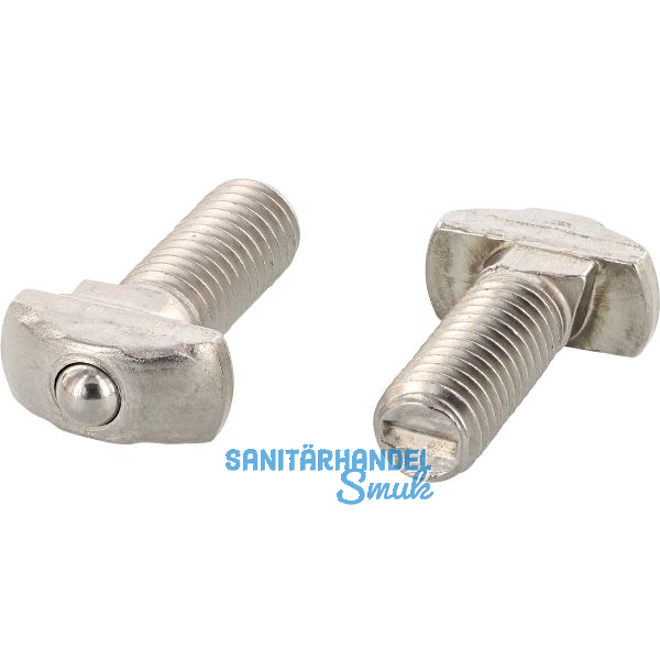 Nutenschraube mit Federkugel M 8x 22 - Edelstahl A2