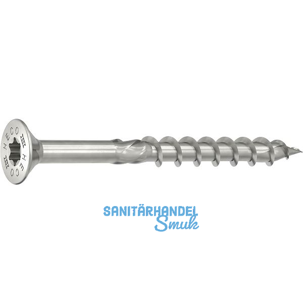 HECO-TOPIX-PLUS Holzbauschraube Senkkopf 5.0x 80 TG HD20 Edelstahl A2