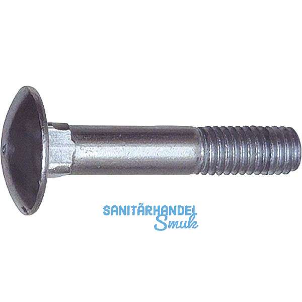 DIN603 M10x 60 verzinkt Torbandschraube ohne Mutter