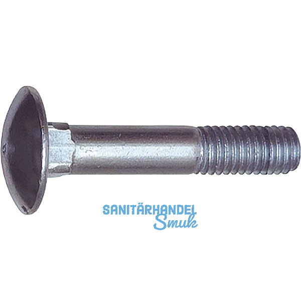 DIN603 8.8 M10x140 verzinkt Torbandschraube ohne Mutter