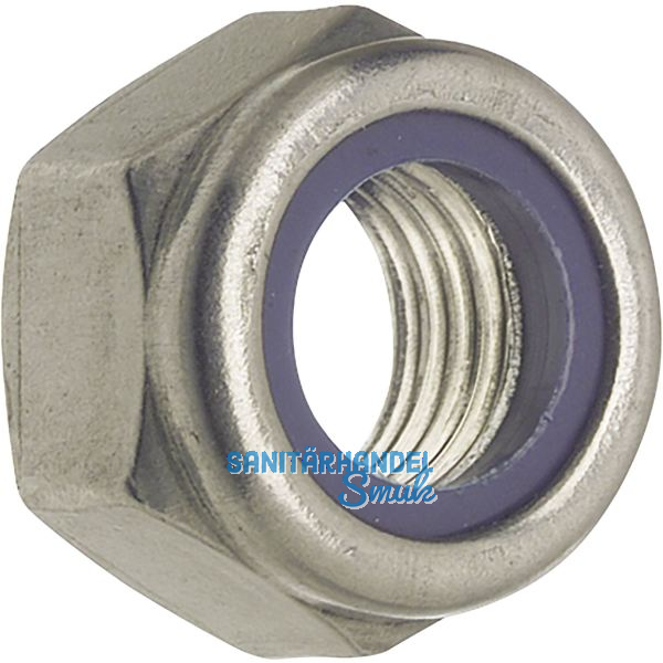 DIN985 M24 Edelstahl A2 Sicherungsmutter niedrige Form mit Polyamideinlage