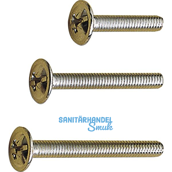 Griffschrauben M 4 X10 mm, Kombi-Schlitz, Stahl verzinkt