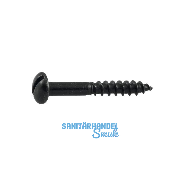 Zier-Holzschraube � 3 x 15 mm, Flachkopf, Schmiedeeisen verzinkt patiniert