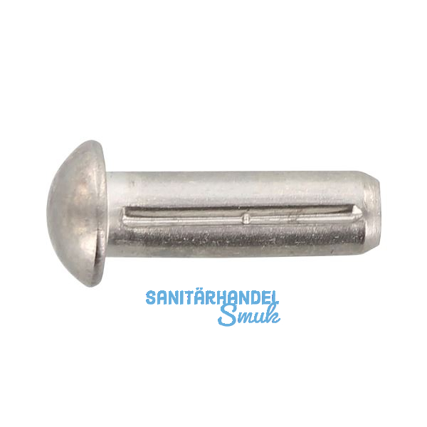 DIN1476 Halbrundkerbnagel 2.5x 6 Edelstahl A2