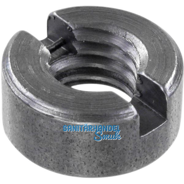 DIN546 Schlitzmutter M 8 Stahl blank