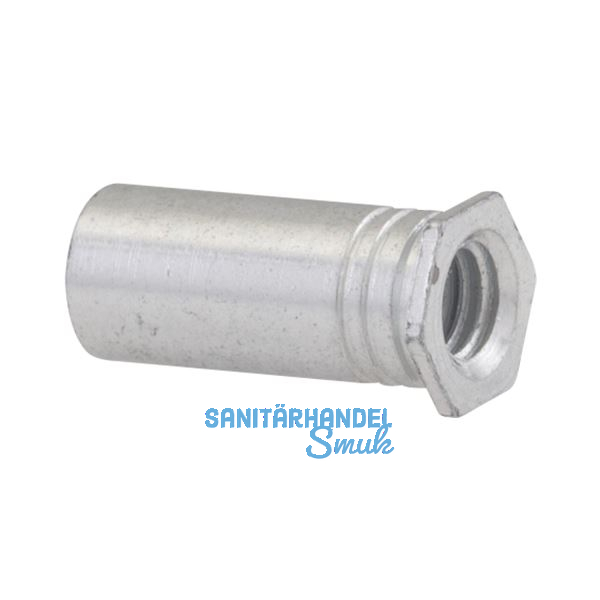 Einpressbuchse M 3x14 Gro�kopf verzinkt-blau offen