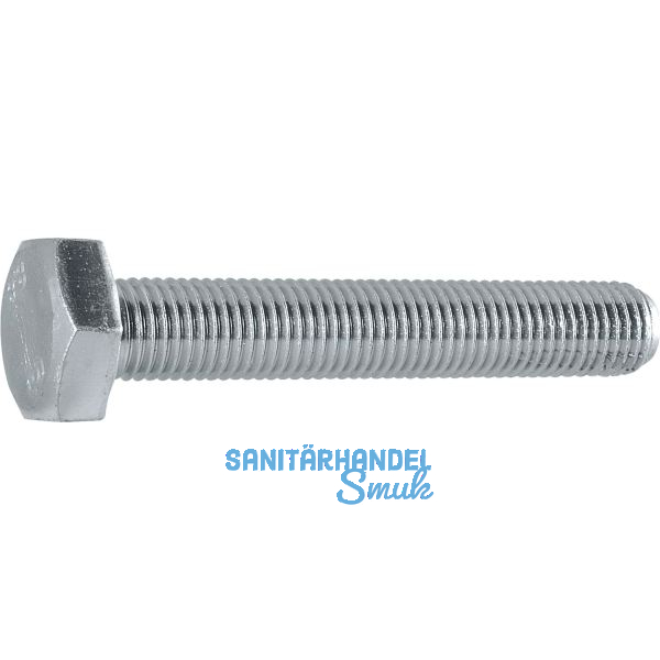 DIN961 10.9 M14x1.5x 45 verzinkt 6kt-Feingewindeschrauben ohne Schaft