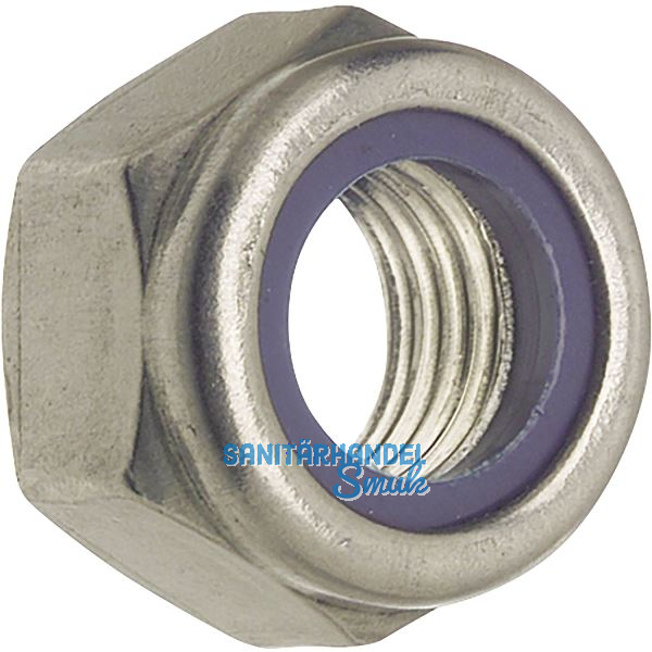 DIN985 M20 Edelstahl A4 Sicherungsmutter niedrige Form mit Polyamideinlage