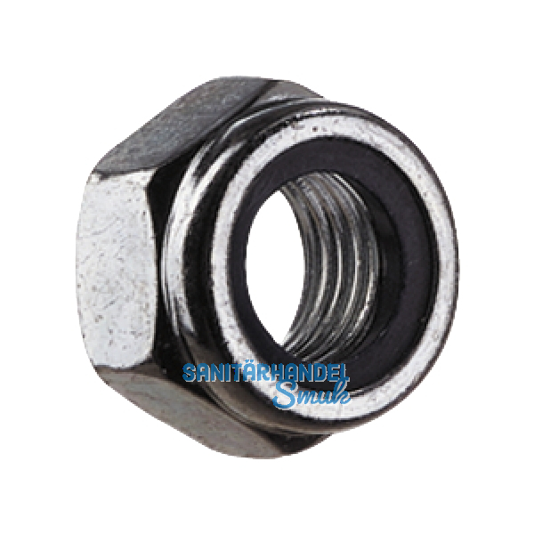 DIN985/ 8 M16x1.5 verzinkt Feingewinde-Sicherungsmutter niedrige Form