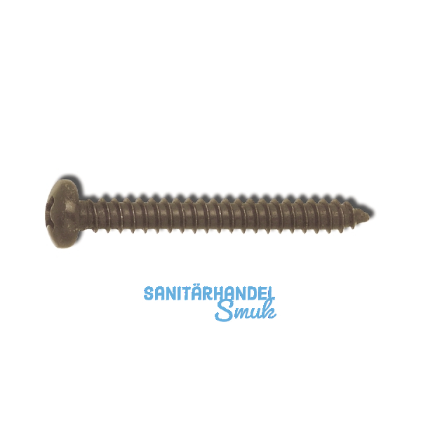 DIN7981C 3.9x 13 PH-Kreuzschlitz br�niert Linsen-Blechschraube ~ISO7049