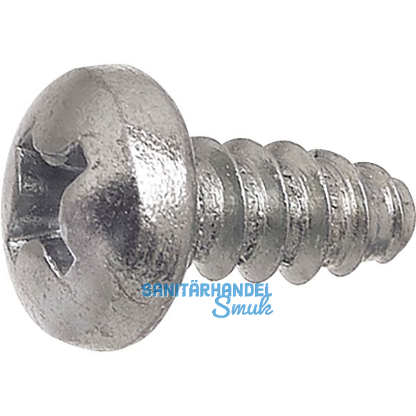 DIN7981F 3.3x16 Phillips-KS verzinkt Linsen-Blechschrauben stumpf ~ISO7049