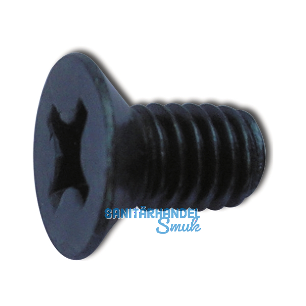 ~ISO7046-1 4.8 M 5x 10 Ph KS verzinkt schwarz Senkschraube (DIN965A)