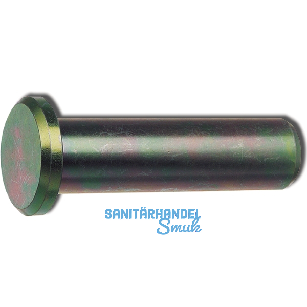 DIN1434A 10x 30 H11 blank Bolzen mit kleinem Kopf ohne Splintloch